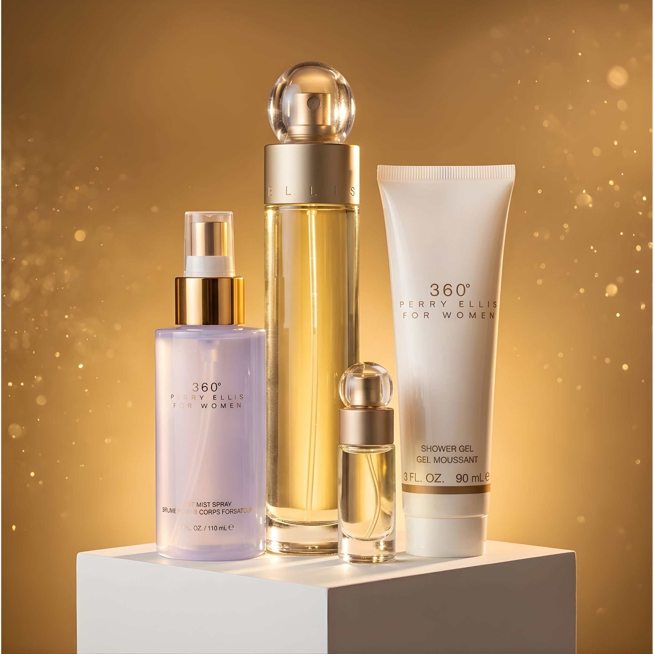 360 Perry Ellis Women EDT 100 ML 4 Pcs Set