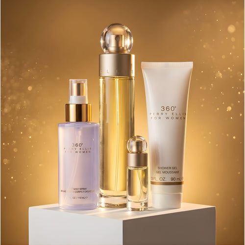 360 Perry Ellis Women EDT 100 ML 4 Pcs Set