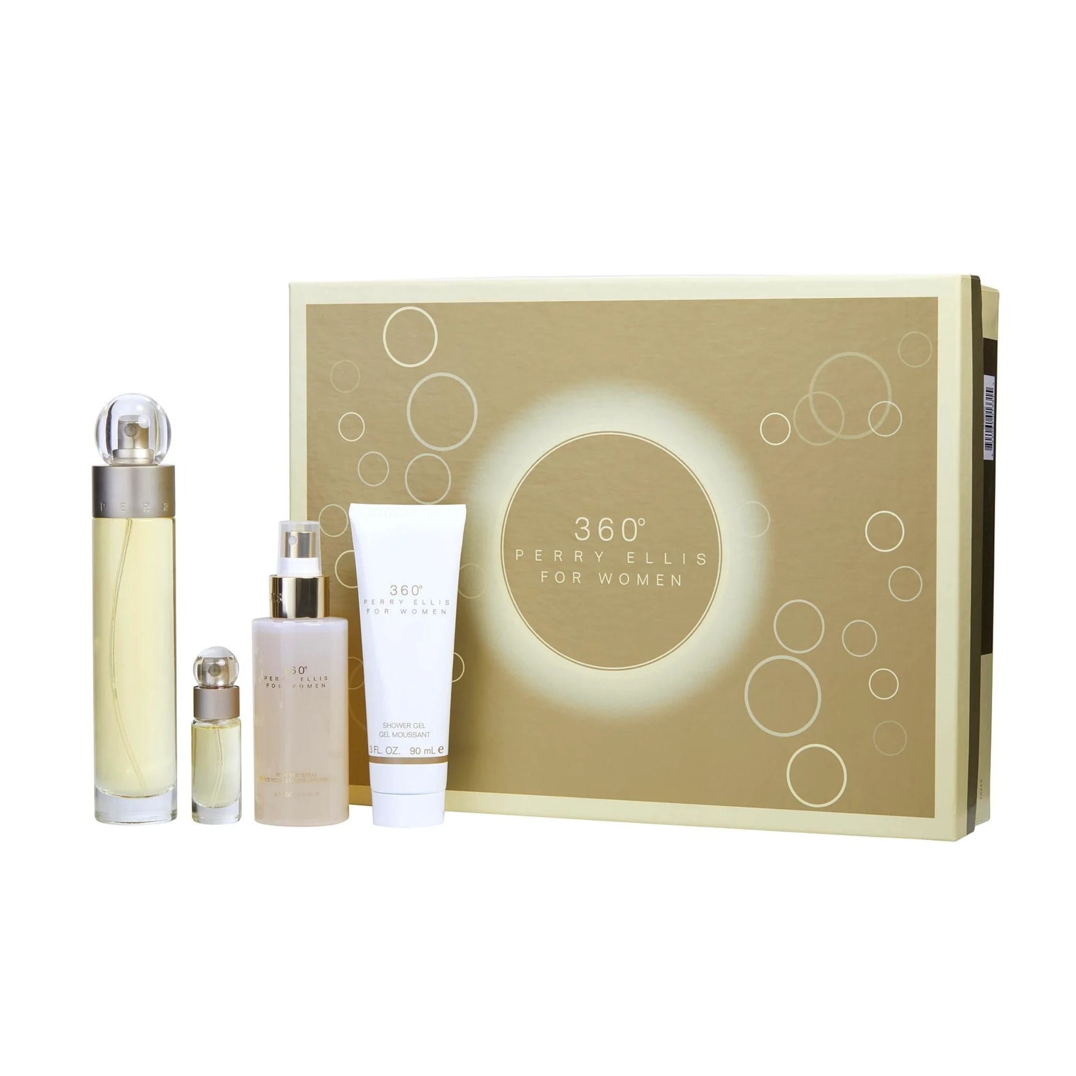 360 Perry Ellis Women EDT 100 ML 4 Pcs Set