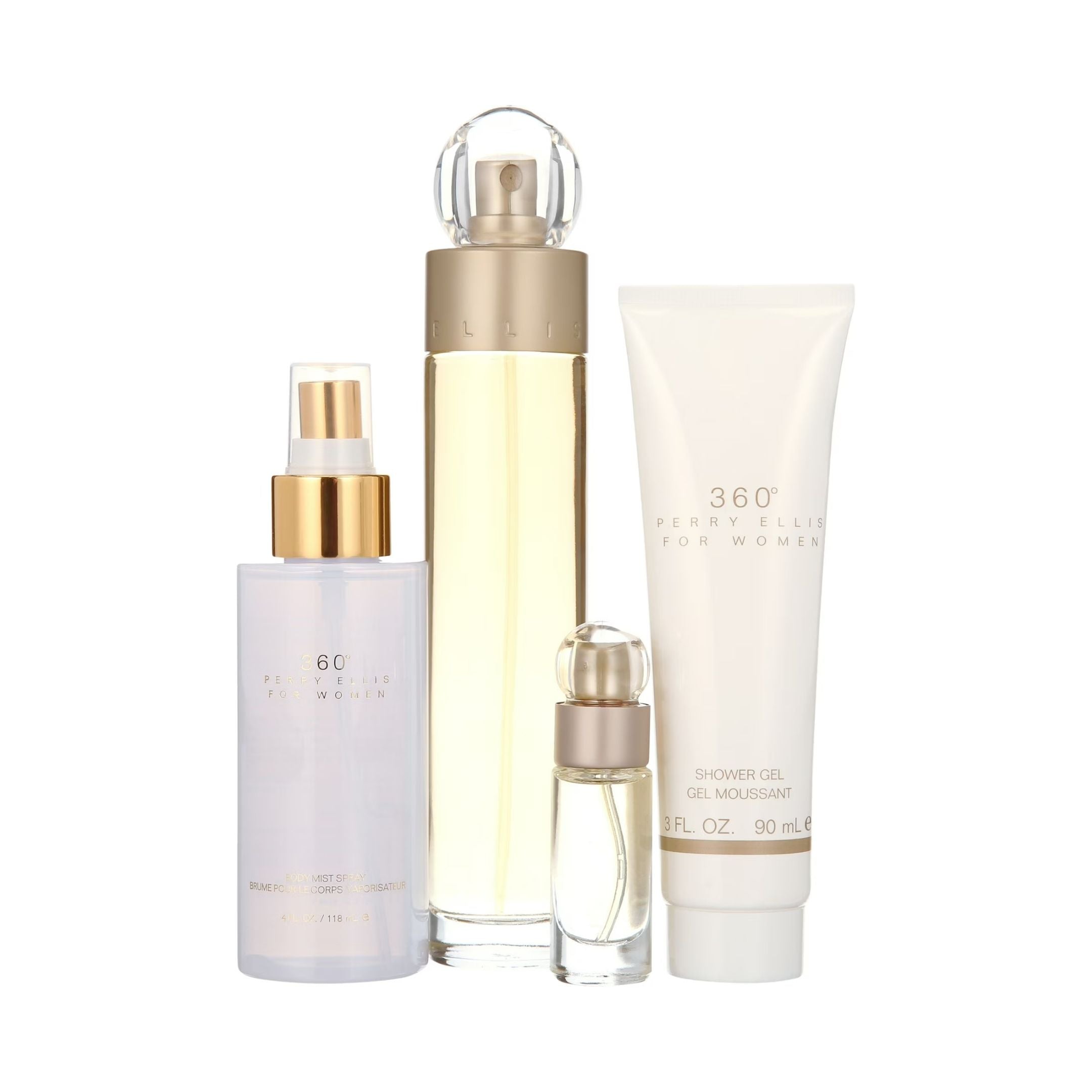 360 Perry Ellis Women EDT 100 ML 4 Pcs Set
